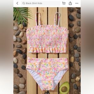 🚫SOLD🚫SHEIN kids size 11/112 floral tankini set